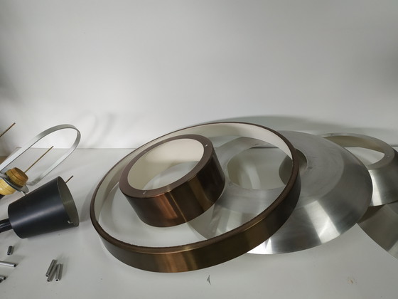 Image 1 of Scandinavian style ceiling design ring lamp by Herda, 60-70s (adjustable in height)