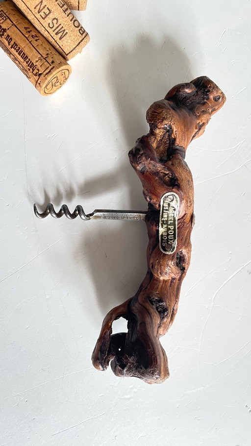 Cavatappi in legno d'epoca