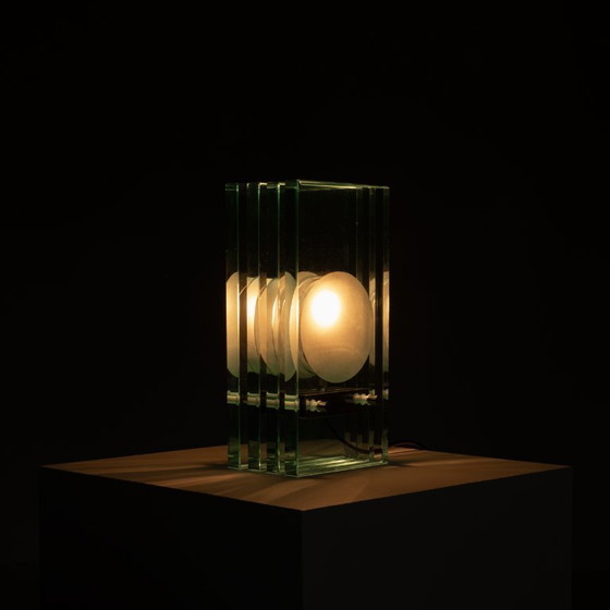 Image 1 of Glass Table Lamp by Giorgio Reggiori for Gallotti & Radice