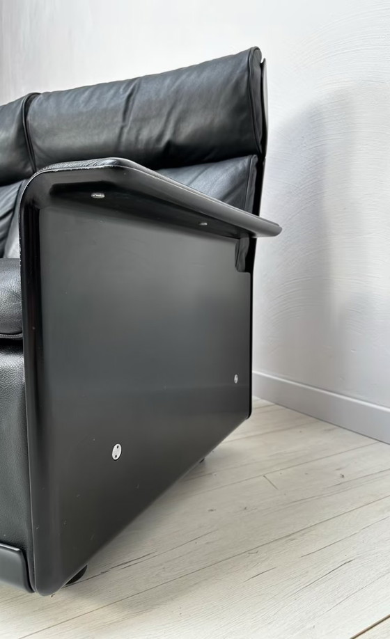 Image 1 of Divano a 2 posti in pelle vintage 620 di Dieter Rams per Vitsoe anni '70