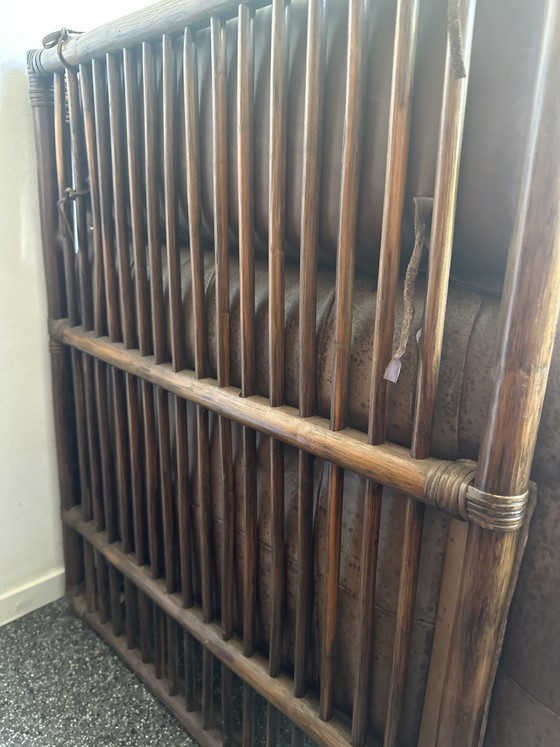 Montis Original Bankstel Met Tafel Rotan/Leer – Banken, Leather, Rattan (photo 5 of 5)