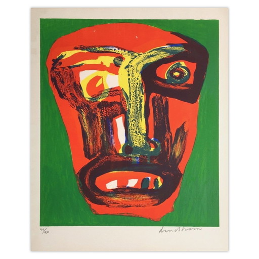 Gesigneerde lithografie van Bengt Lindstrom, Dent Blanche, 1978 – lithos zeefdrukken, Paper (photo 2 of 5)