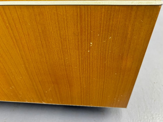 Image 1 of Origineel Lignet Roset tv-meubel/designer HiFi tv-meubel van kersenhout op wielen/lengte: 108 cm