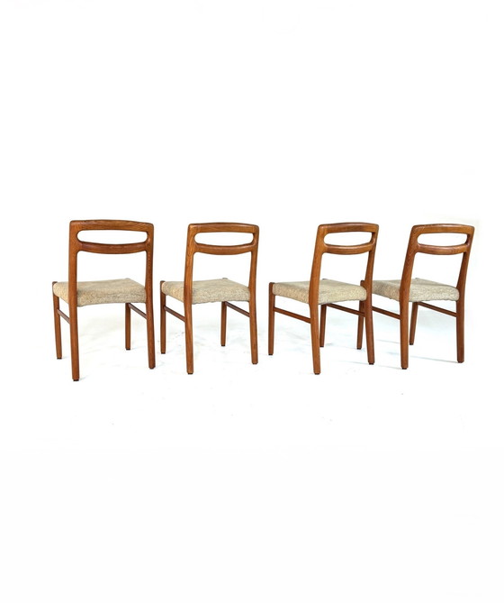 Image 1 of Set di 4 sedie da pranzo vintage danesi anni '70