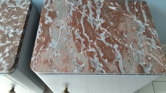 2 Nachtkastjes Art Deco Jaren '30 – Marble, Wood (photo 13 of 15)