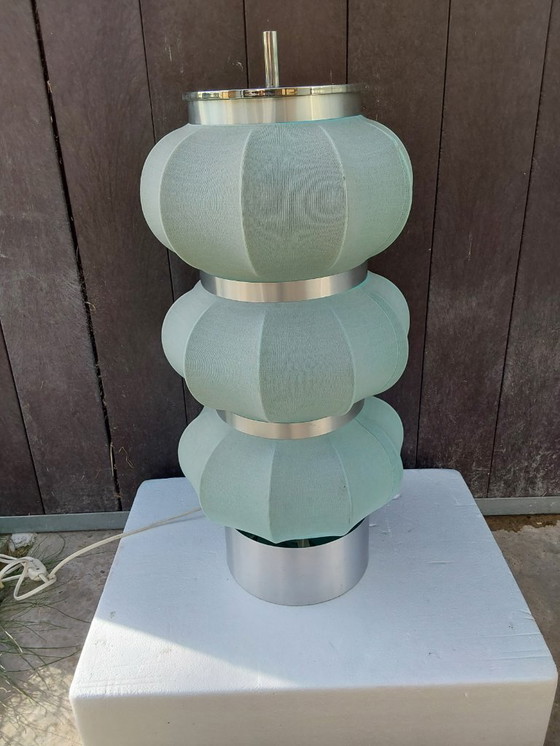 Image 1 of Danese Castiglione Enzo Mari mushroom style type floor lamp space agelamp fabric