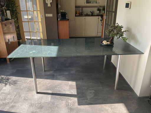 Leolux Farandole Zwart Glazen Eetkamertafel