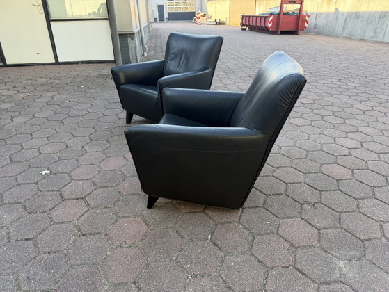2x Artifort F330 Córdoba Gerard Van Den Bergh – Sillones, Leather, Wood, Modern (photo 5 of 14)