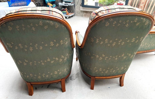 2 Louis XV-stijl fauteuils