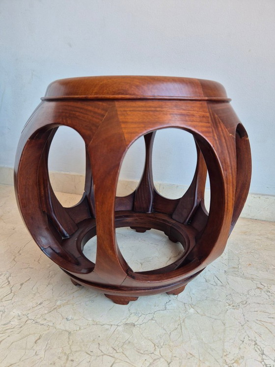 Sgabello cinese in palissandro di metà secolo – Sgabelli, Wood (photo 7 of 8)