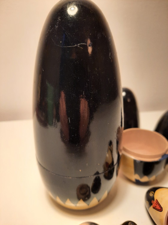 Image 1 of Poupées russes pingouins vintage