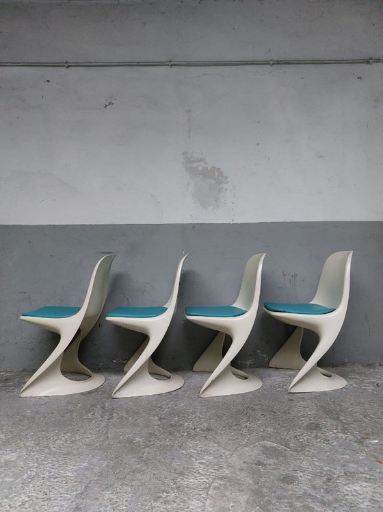 4 chaises Casalino vintage de style Space Age, conçues par Alexander Begge pour Casala. (photo 22 of 33)