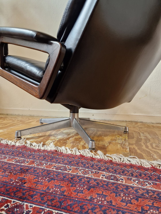 Image 1 of Strässle King Chair & King Pouf - 1960s