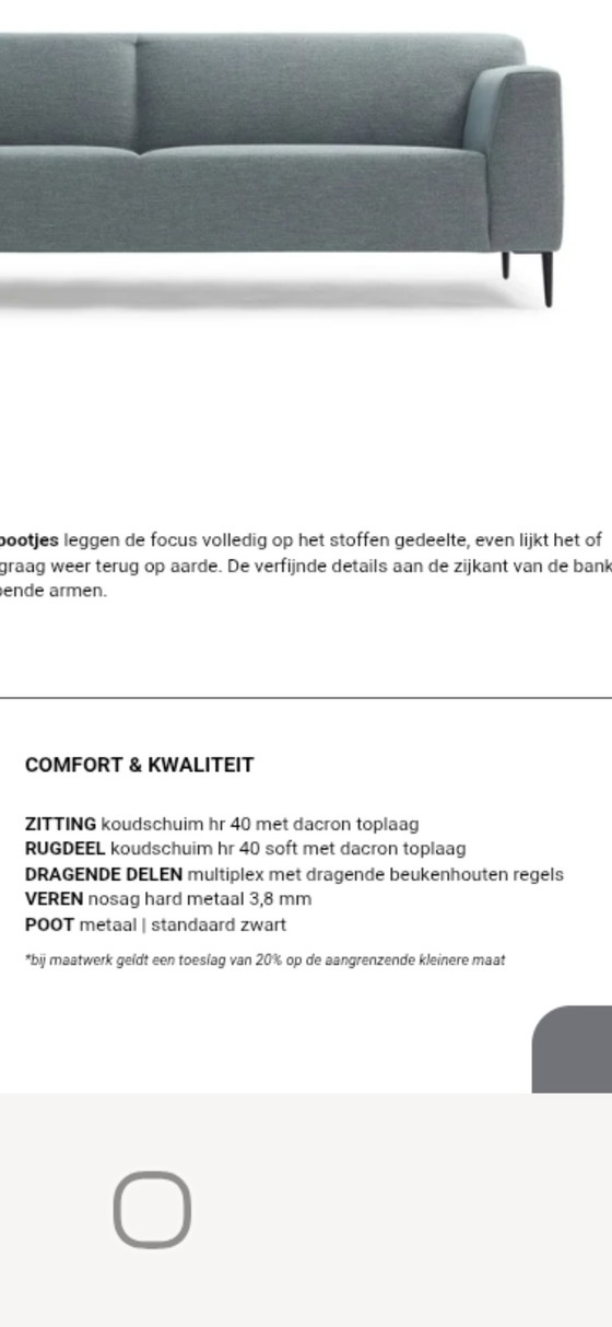 Image 1 of Canapé 3 places DYYK avec coussins HK Living