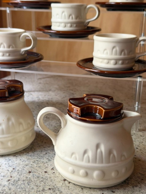 Servizio da caffè vintage Carlton Ware, composto da 14 pezzi in ceramica, stile metà secolo, con tazzine da (photo 16 of 16)