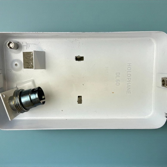 Image 1 of Lampada da soffitto o da parete rettangolare in vetro tagliato di metà secolo, anni '60