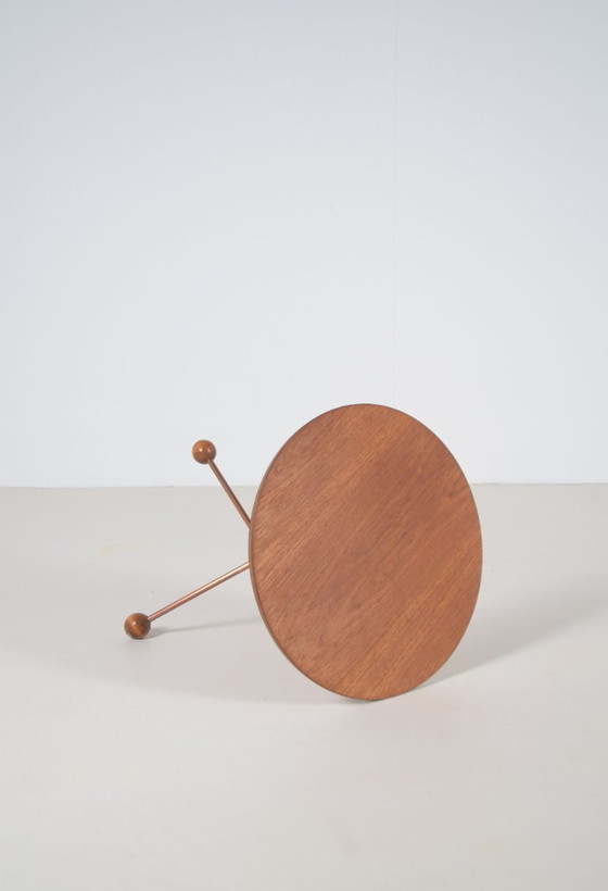 Zweedse Bijzettafel Model 99 Door Albert Larsson Voor Alberts Tibro, Jaren '50 – Wood, Copper (photo 5 of 6)