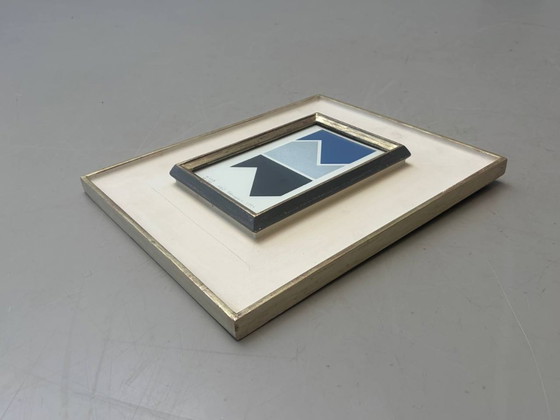 Image 1 of Geometrische compositie van Heijo Hangen, 1974