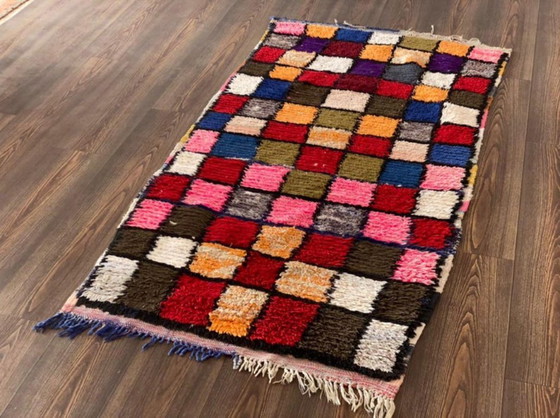 Image 1 of Mehrfarbige Berberteppiche aus Leinen, 200 cm x 100 cm