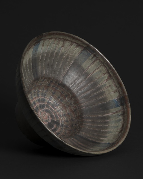 Image 1 of Karlsruher Majolika Keramiek Fruitschaal Fridegart Glatzle West Duits Aardewerk