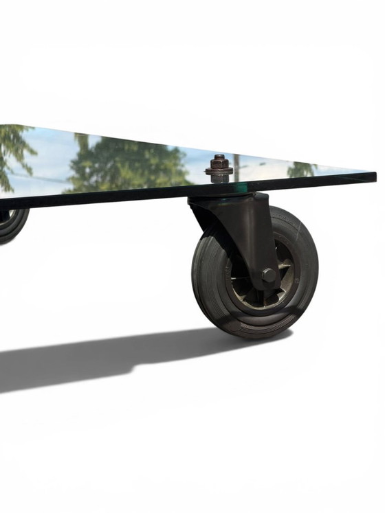 Image 1 of Tavolo con Ruote Coffee Table - Gae Aulenti for FontanaArte (150x100)