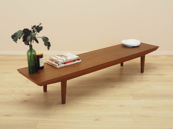 Image 1 of Teak-Lowboard, dänisches Design, 1970er Jahre, hergestellt in Dänemark