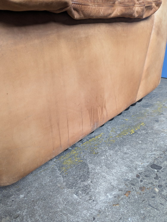 Image 1 of Vintage Italiaanse leren 2zits bank, Brunati 1970s 