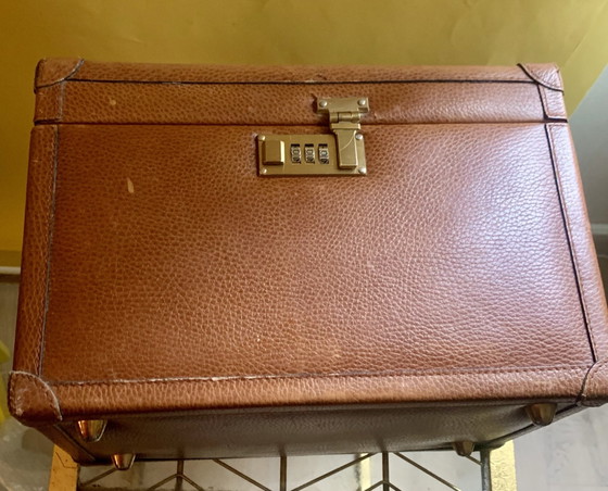 Iconique Vanity-case LANCEL modèle Kevin - années 70, Autres sacs, Marron (photo 6 sur 13)