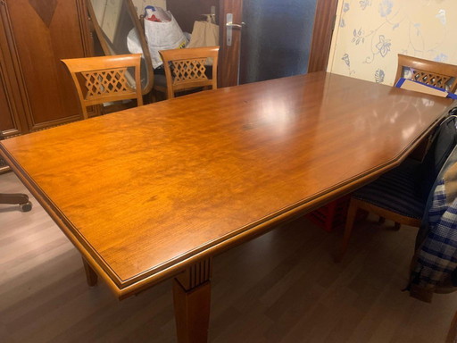 Table 240 x 85 and 6 chairs