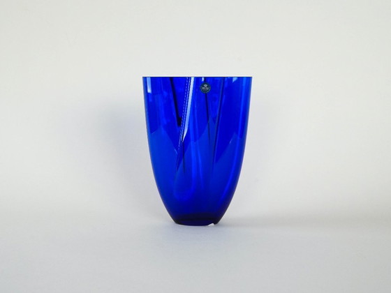 Image 1 of Cobalt vase, Danish design, 1980s, manufacturer: Royal Copenhagen