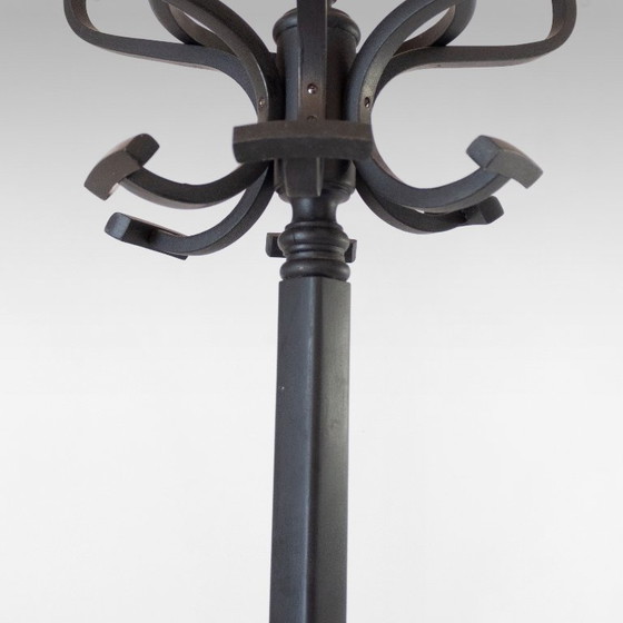 1x Perchero y paragüero antiguo de madera curvada estilo Thonet, circa 1900 – Wood (photo 5 of 14)