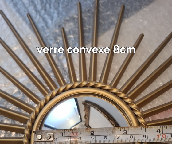 Image 1 of Espejo de sol de 39 cm. ¡Raro! Chaty Vallauris, firmado en 1960.