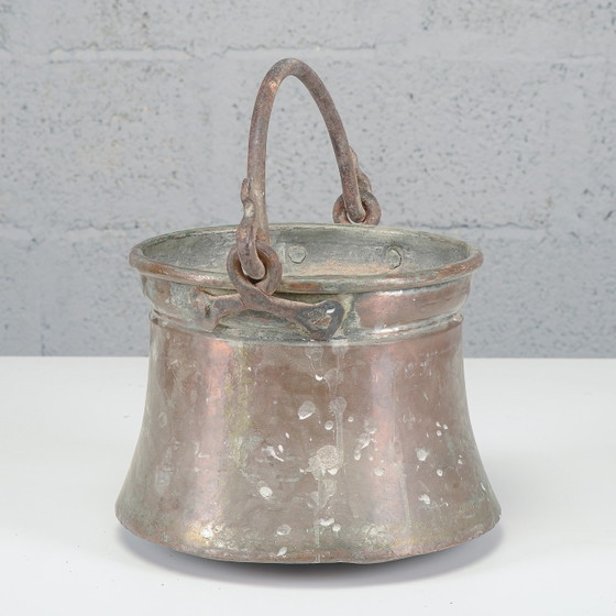 Bol-Seau en Cuivre du XXe Siècle – Objets déco, Rustic (photo 4 of 8)