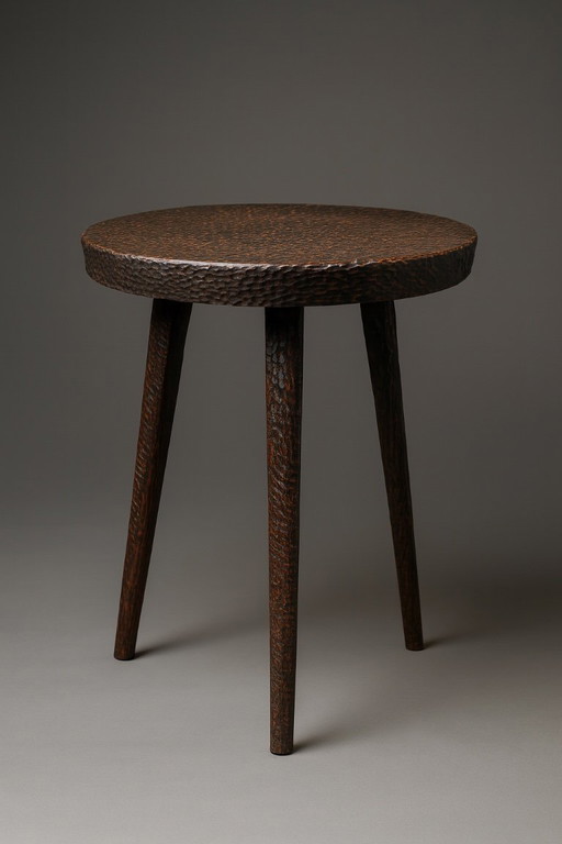 SIDE TABLE OR STOOL IN THE STYLE OF THE MAROLLES WORKSHOPS, 1950