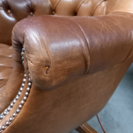 Image 1 of Vintage Chesterfield Office Chair