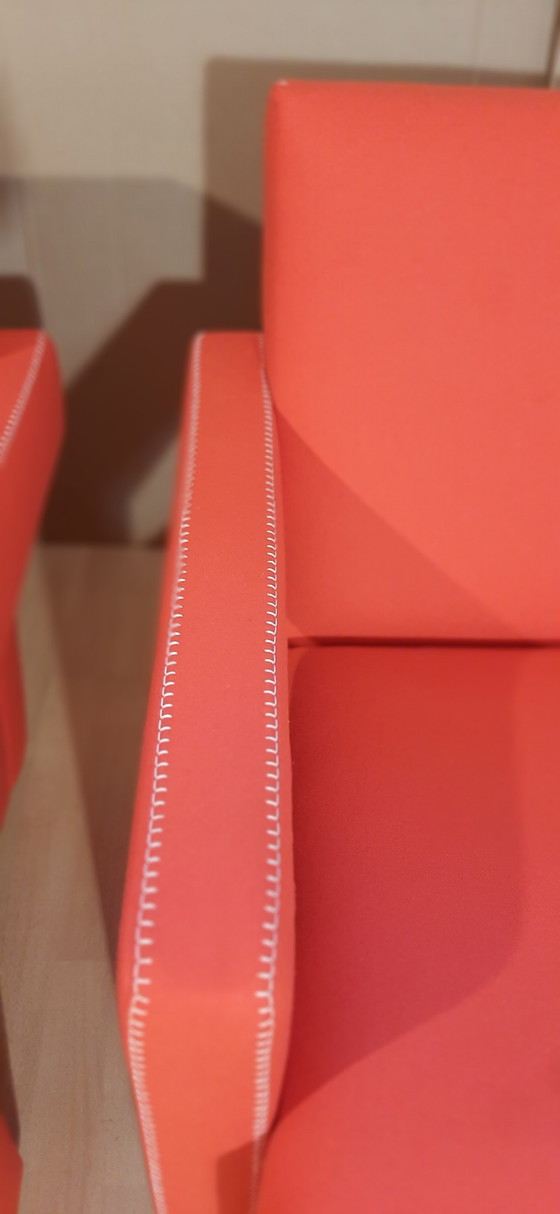 Image 1 of Cassina 2 Poltrona 637 Utrecht Nuova Mai Usata Lampo Rosso Lana 13L