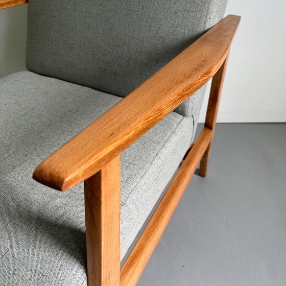 Image 1 of Poltrona da club vintage grigio-verde: mobili moderni di metà secolo degli anni '70