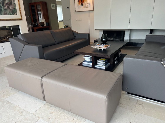 Image 1 of Komplette Sitzgruppe von Rolf Benz (2 x Sessel, 2 x Sofa, 2 x Hocker)