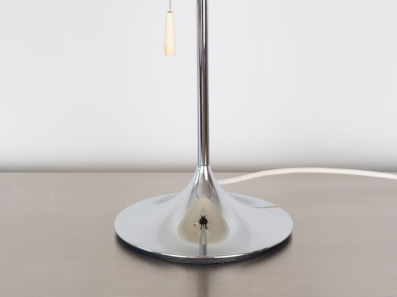 Vintage Frank Bentler Wila Desk Lamp, White, German Mid-Century Modern Design – Table lamps, Chrome (photo 7 of 7)