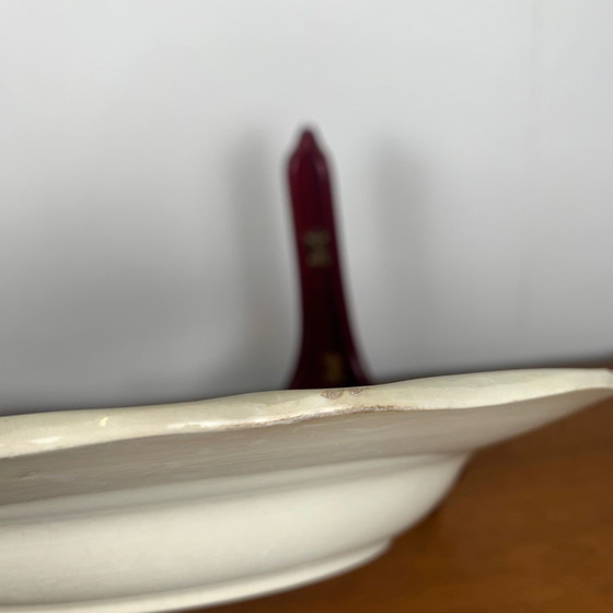 Image 1 of Set di 4 piatti fondi Sarreguemines, modello "Agreste", 1920/50