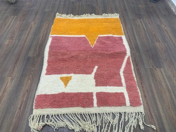 Image 1 of Marokkanischer Teppich aus Naturleinen, 250 x 150 cm