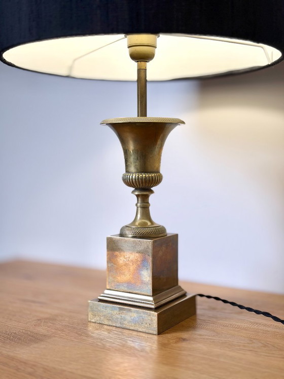 Image 1 of "Medici Vase" Bronze Table Lamp by Maison Charles, France