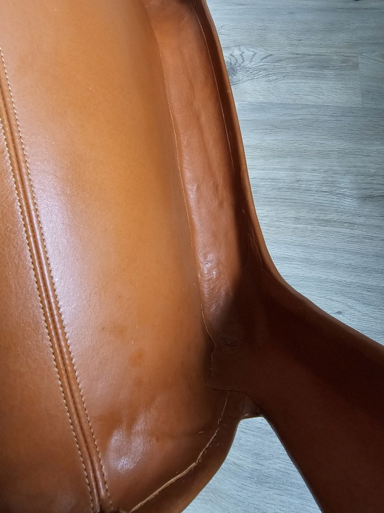 Uiterst zeldzaam: Sergio Mazza Space Age Fiberglass Lounge Chair – Volledig lederen uitvoering (jaren 60/70) (photo 15 of 15)