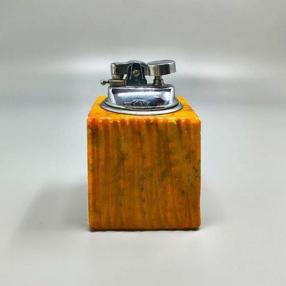 Image 1 of Ensemble à fumer en albâtre italien de style moderne du milieu du siècle, signé Romano Bianchi, années 1960