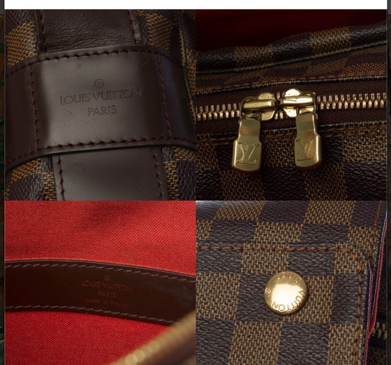 Image 1 of Borsa LOUIS VUITTON Naviglio in tela marrone - 100238