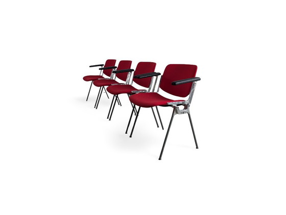 Image 1 of Set van 4 Castelli stoelen, Giancarlo Piretti fauteuils, vintage stijl