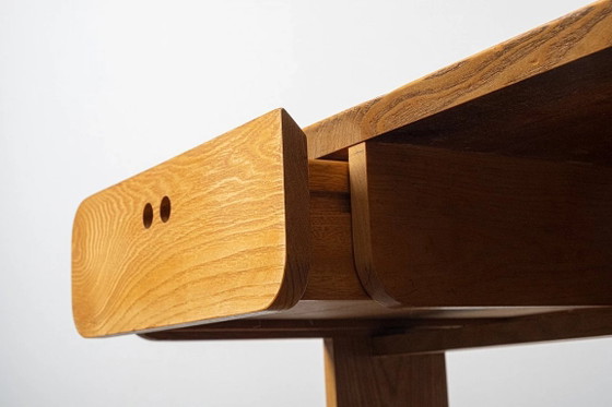 Scrivania Derk Jan De Vries anni 80, Scrivanie, Legno, Beige (foto 2 di 5)