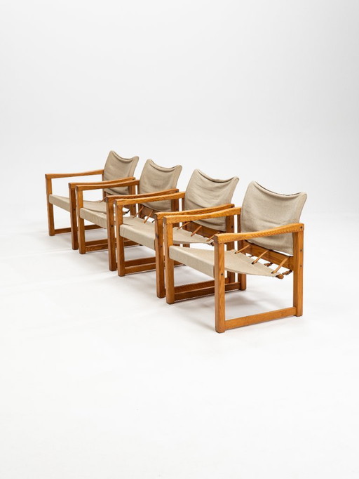 Conjunto de cuatro sillones Karin Mobring de mediados de siglo, modelo Diana, de Ikea (Suecia, década de 1970)