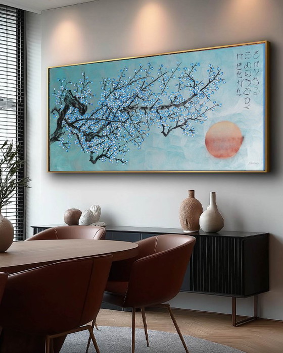 Sakura J538 - Grande Peinture Originale – Peintures et dessins, Canvas (photo 3 of 17)