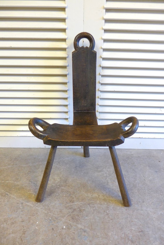 Image 1 of Wunderschönes Set aus 2 brutalistischen Stuhlhockern